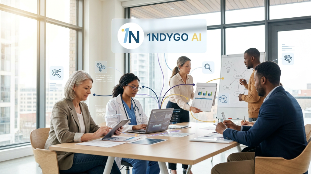 1NDYGO AI team consultation meeting with diverse professionals